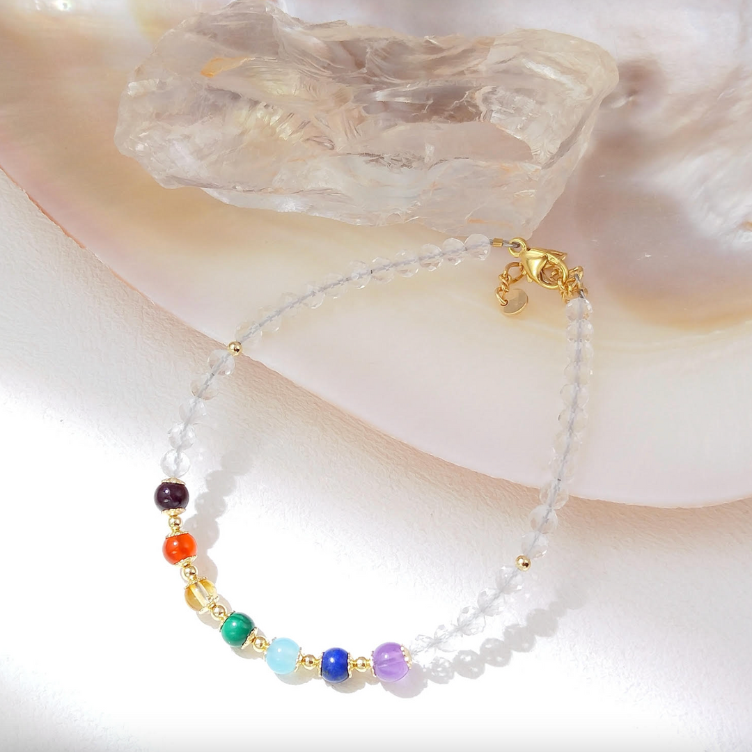 7 Chakra Quarz - Armband