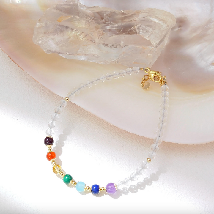 7 Chakra Quarz - Armband