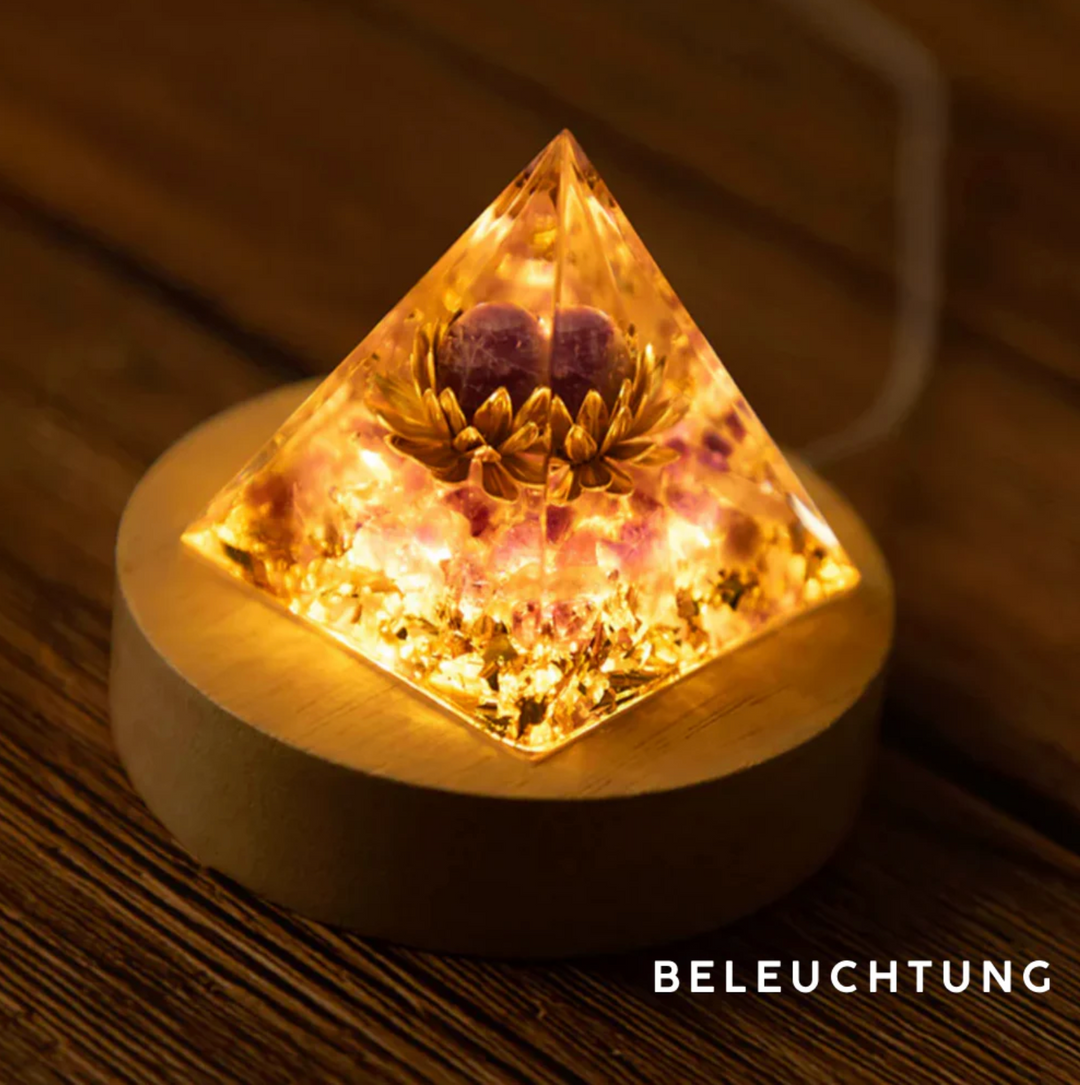 Golden Tigerauge - Orgonit Pyramide