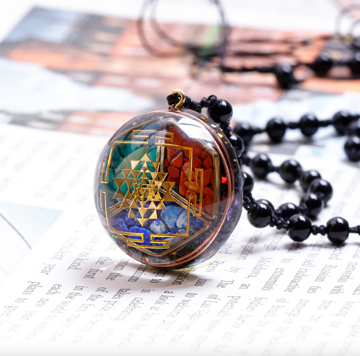 Chakra Sri Yantra Orgonit - Kette