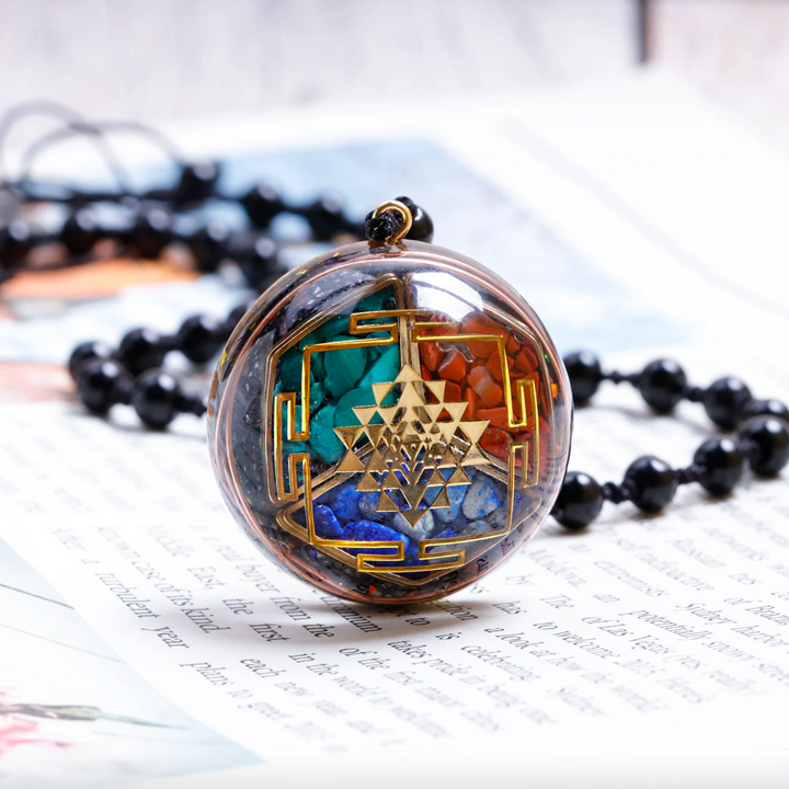 Chakra Sri Yantra Orgonit - Kette