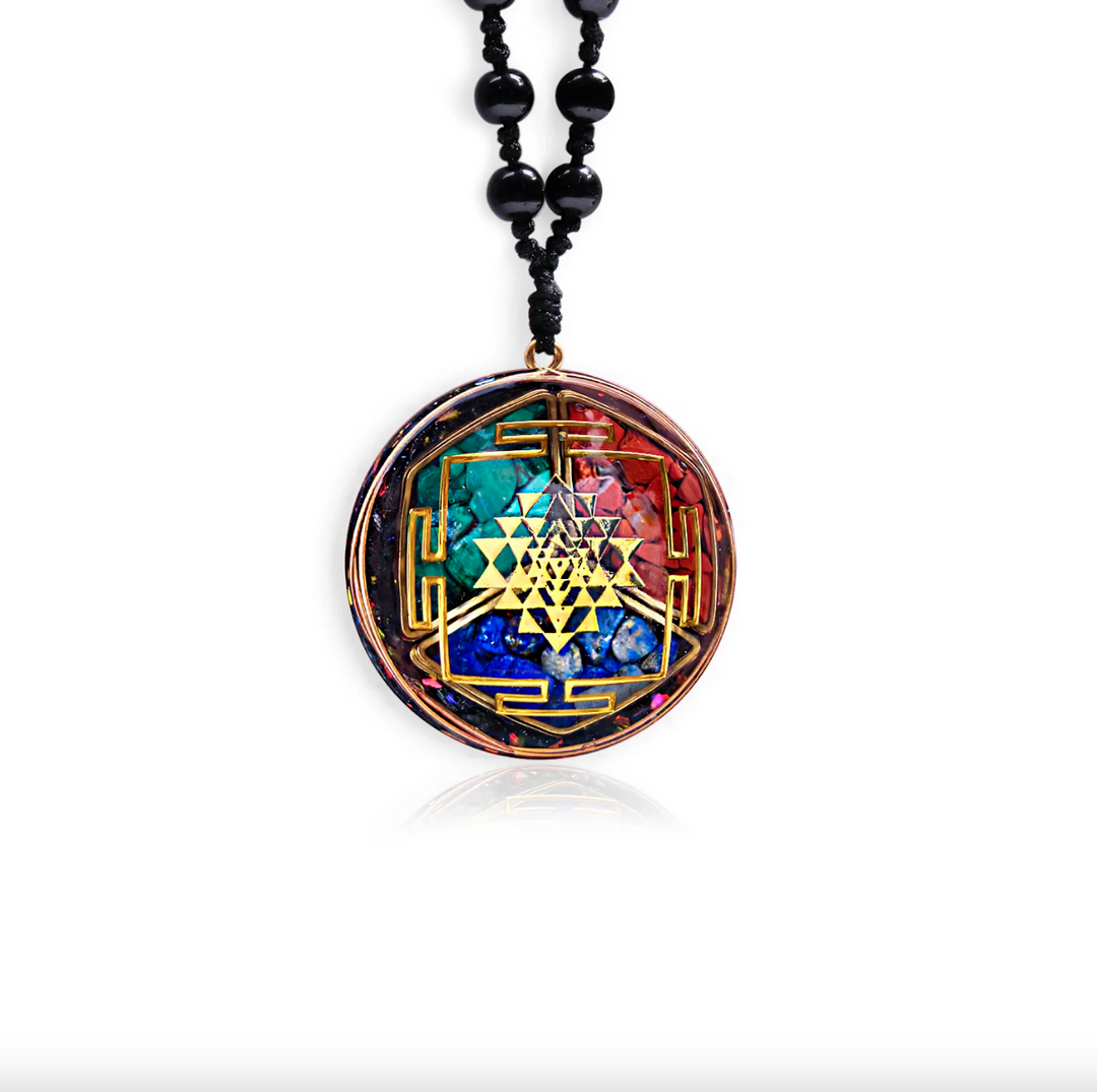 Chakra Sri Yantra Orgonit - Kette