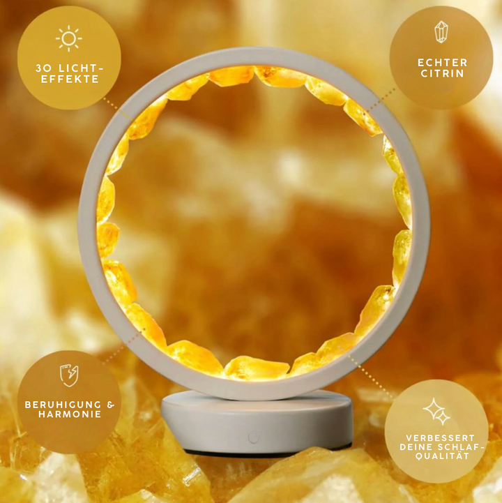 Citrin-Lampe "Herzlicht"