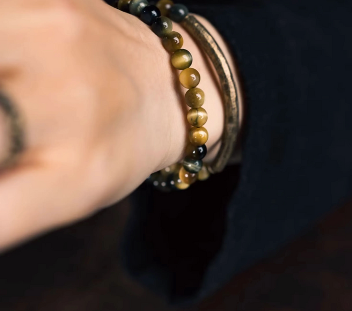 Tigerauge & Kupfer Energie - Armband