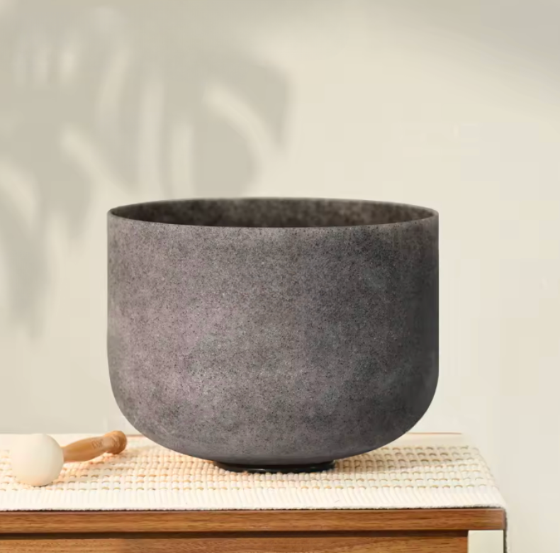 Kristall-Klangschale aus Obsidian – Black Obsidian Fusion