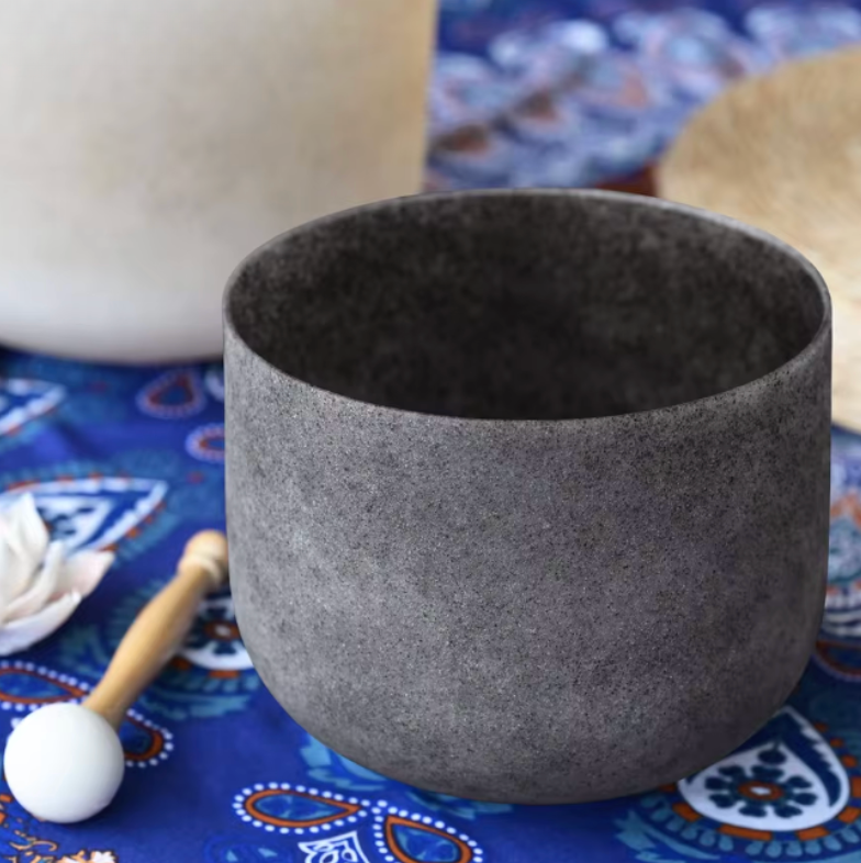 Kristall-Klangschale aus Obsidian – Black Obsidian Fusion