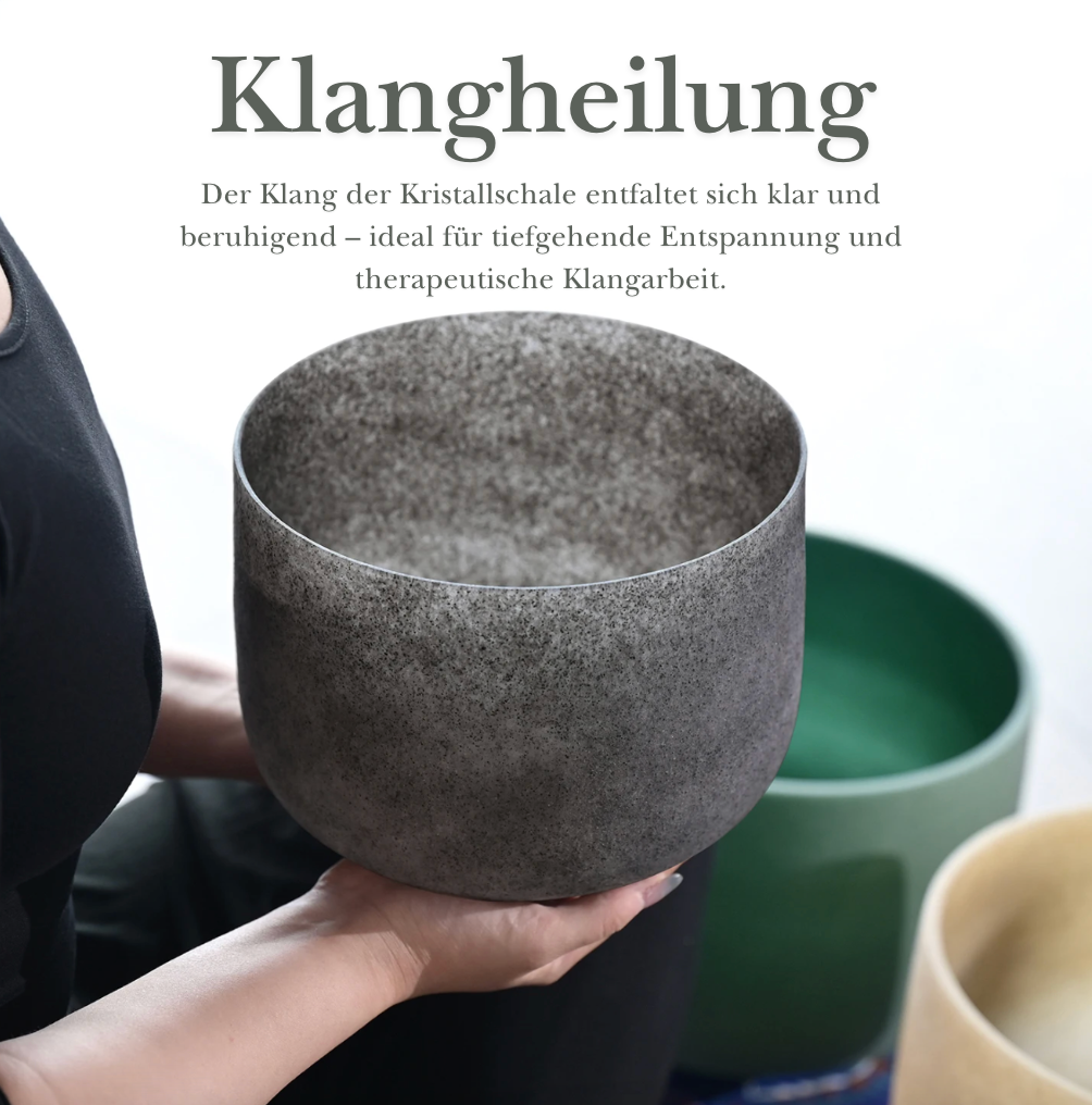 Kristall-Klangschale aus Aventurin – Emerald Fusion