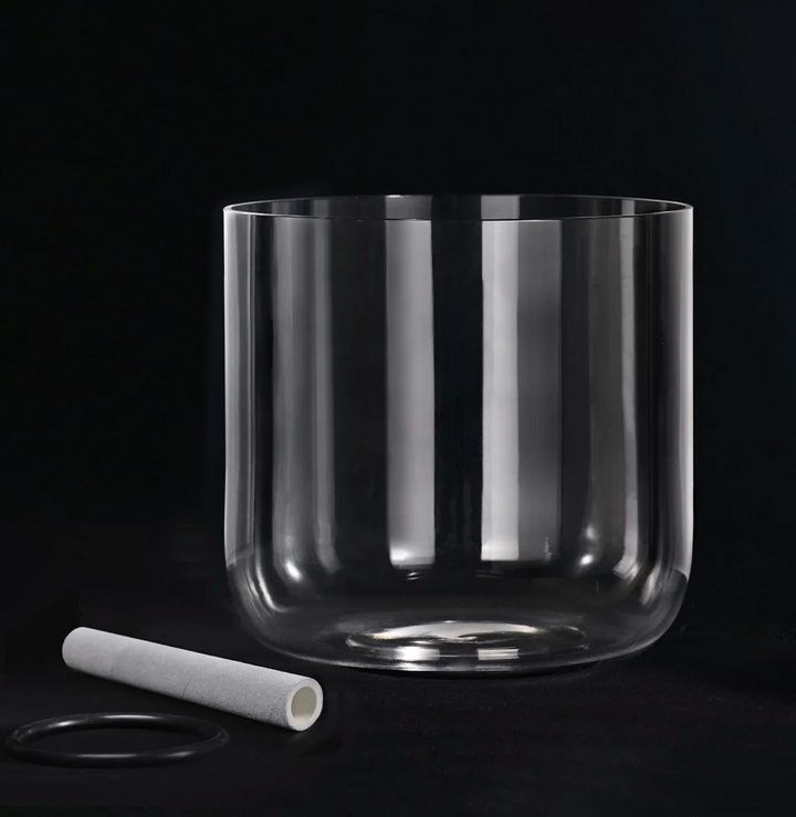 Kristall-Klangschale aus Quarz „White Crystal“