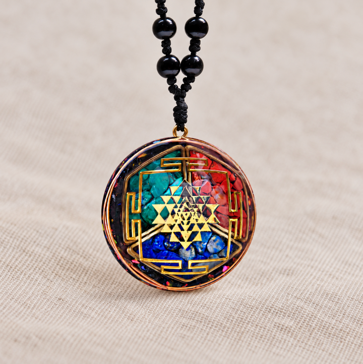 Chakra Sri Yantra Orgonit - Kette