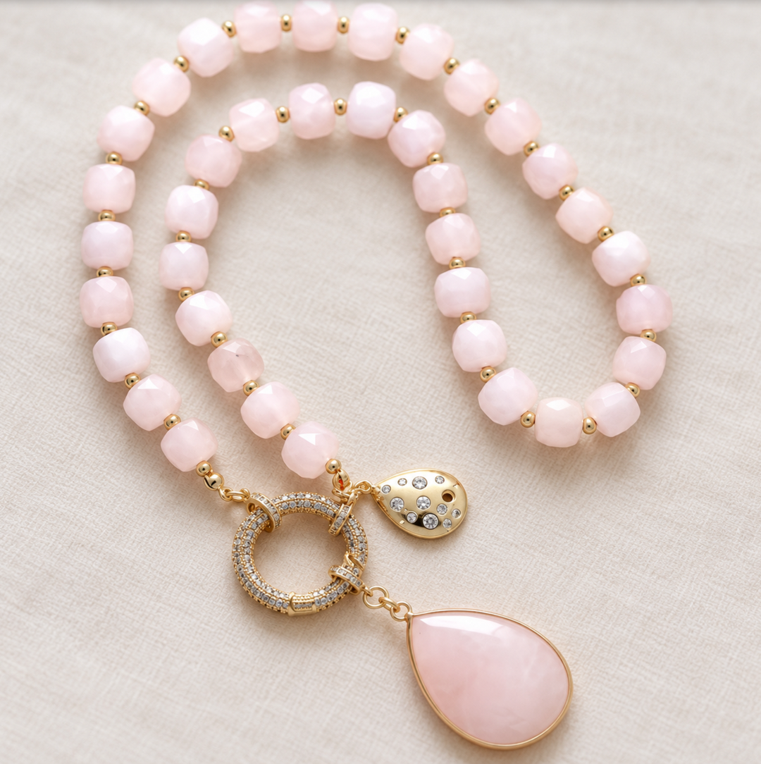 Celest Pearl – Edelstein Halskette