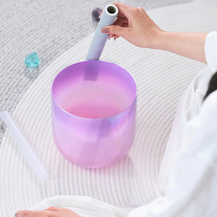 Kristall-Klangschale aus Quartz "Purple Dream"