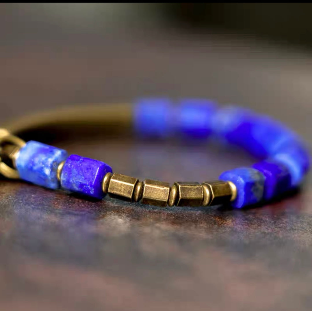 Casual Kupfer Lapislazuli - Armband