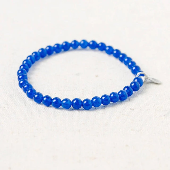 Blue Jade Edelstein Mini - Armband