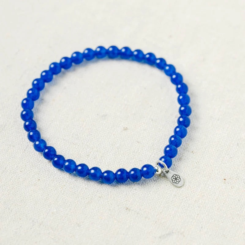 Blue Jade Edelstein Mini - Armband