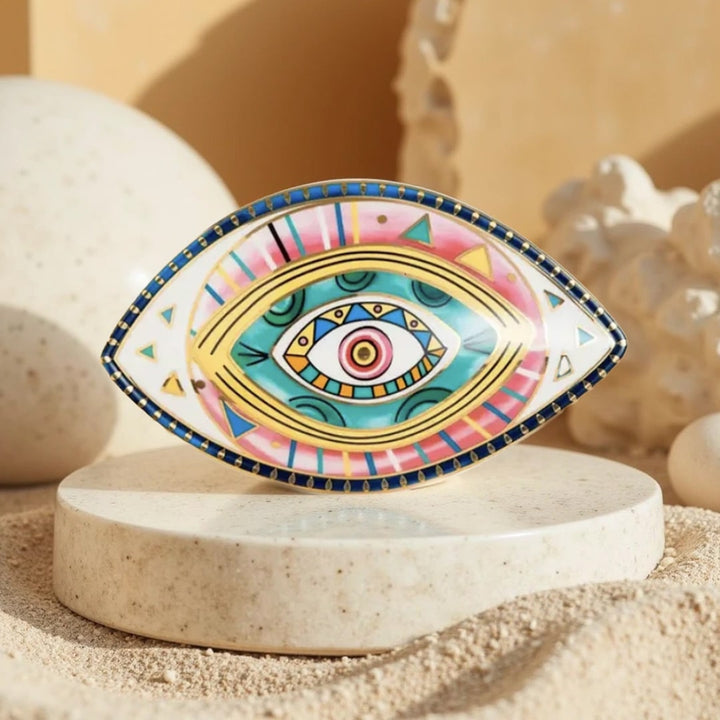 Spiritueller Wächter – Nazar Auge Dekoration aus Keramik