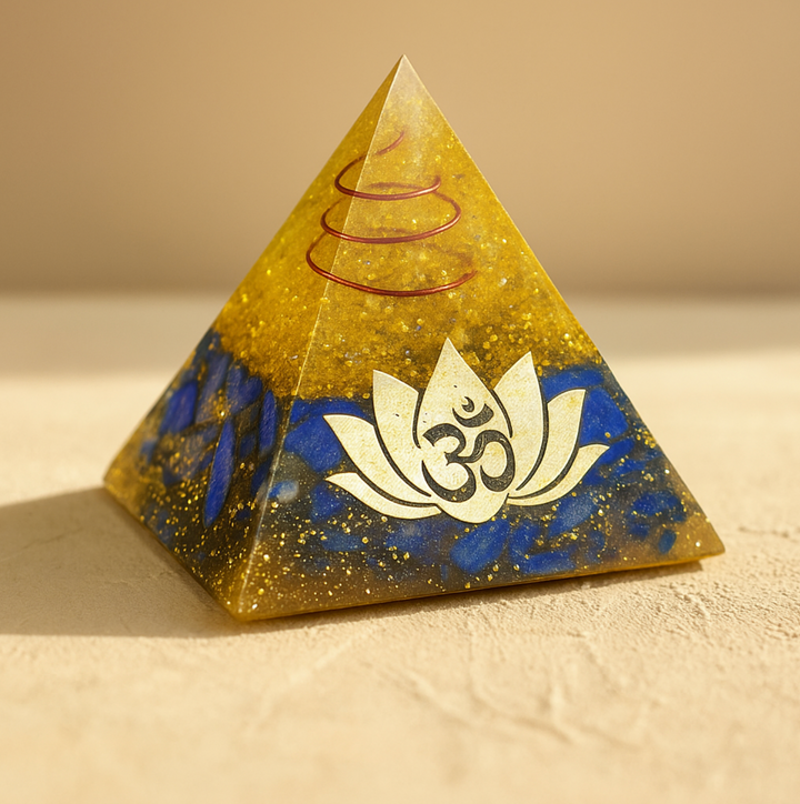 Lapislazuli Lotus - Orgonit Pyramide