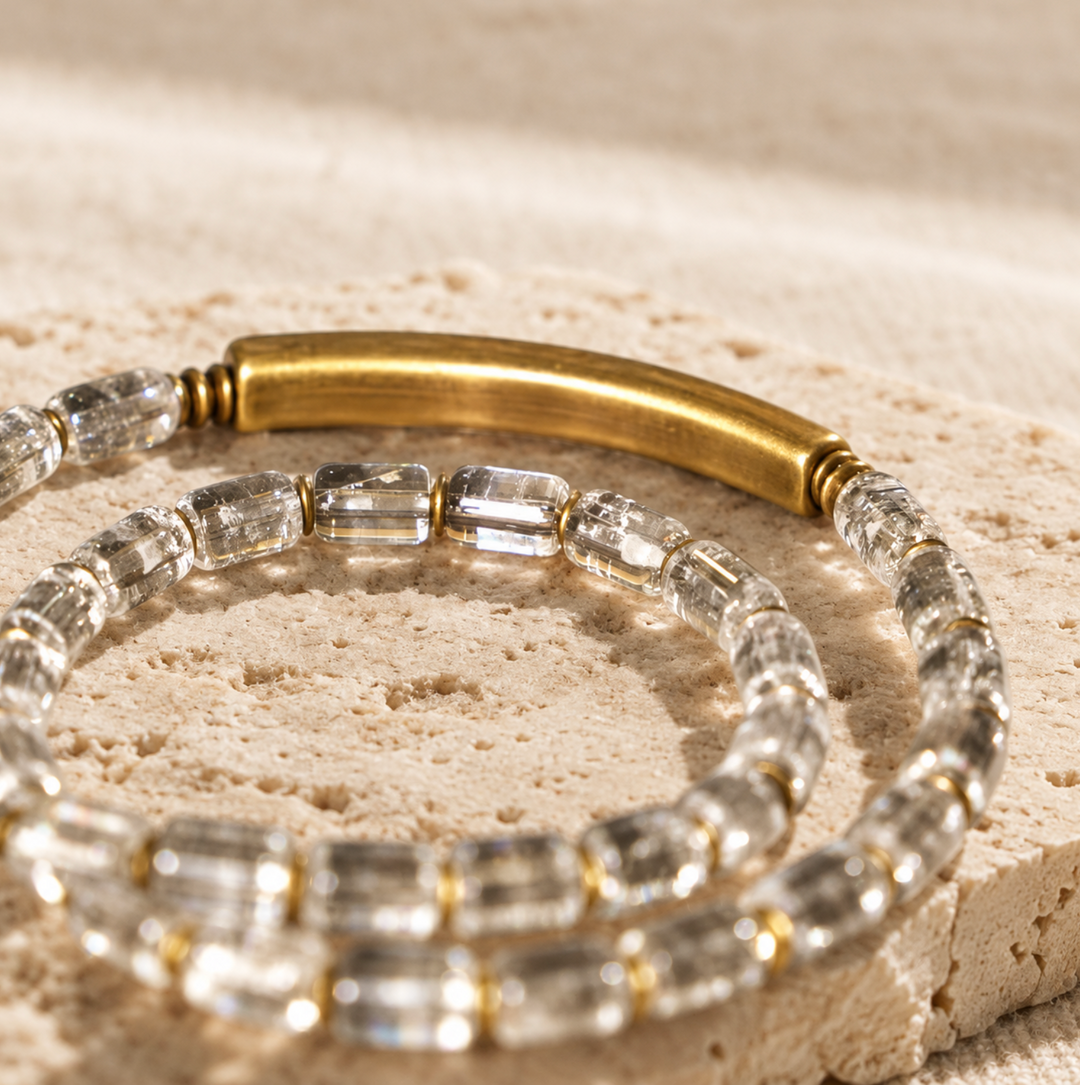 Quarz & Kupfer Energie - Armband