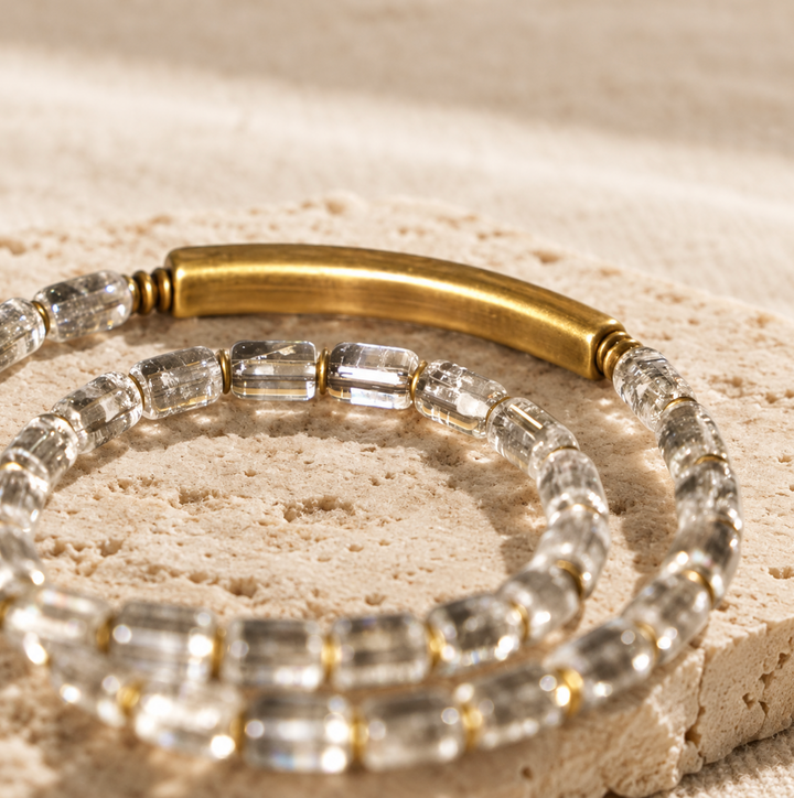 Quarz & Kupfer Energie - Armband