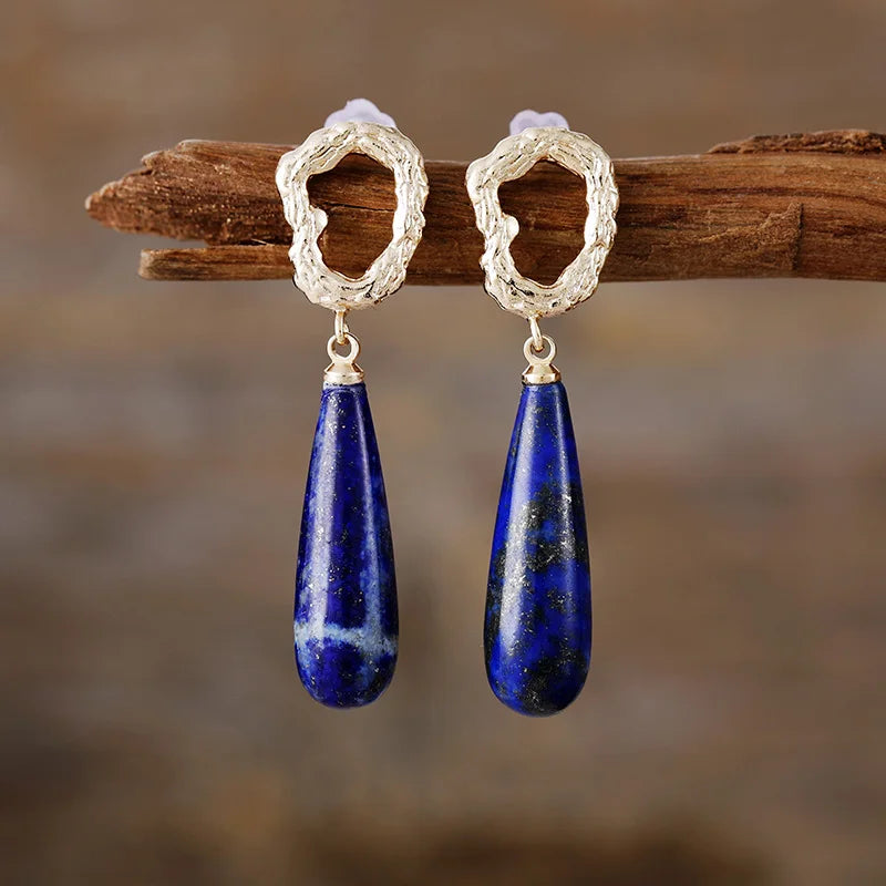 Azure Glow Lapislazuli - Ohrringe