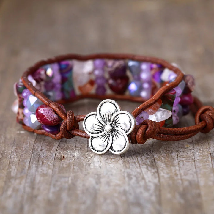 Lila Amethyst Aura - Armband