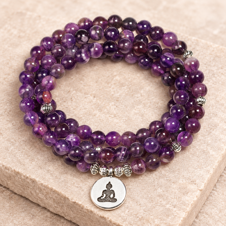 Amethyst Klarheit - Mala Kette