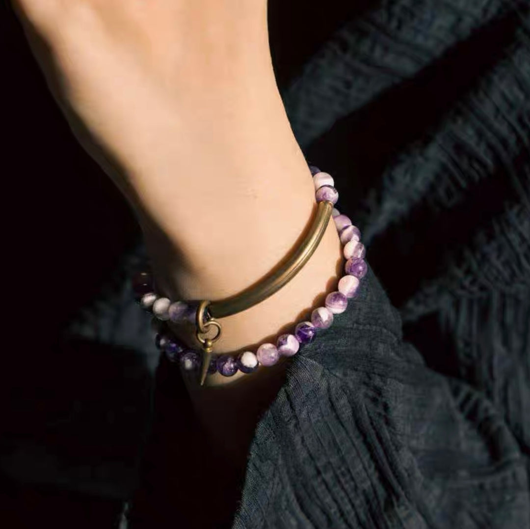 Amethyst Kupfer - Armband