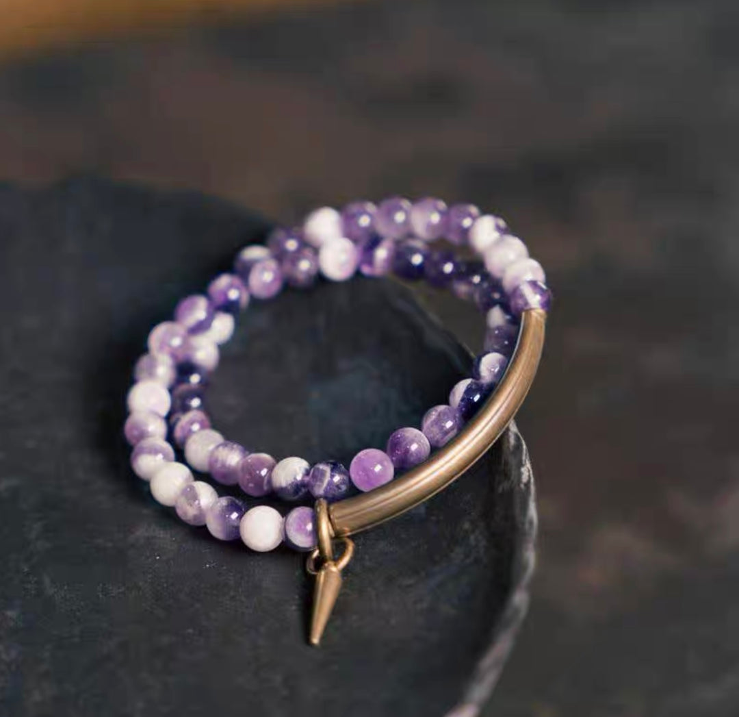 Amethyst Kupfer - Armband