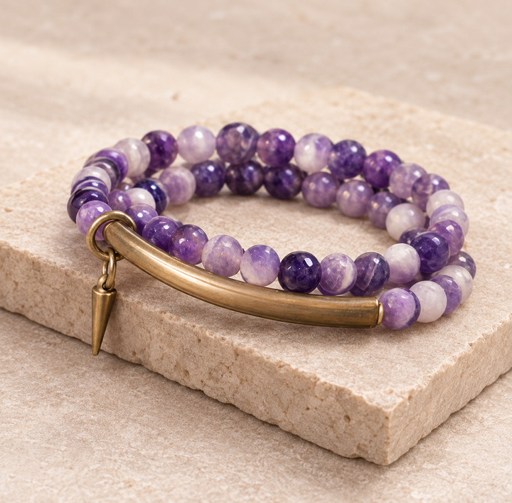 Amethyst Kupfer - Armband