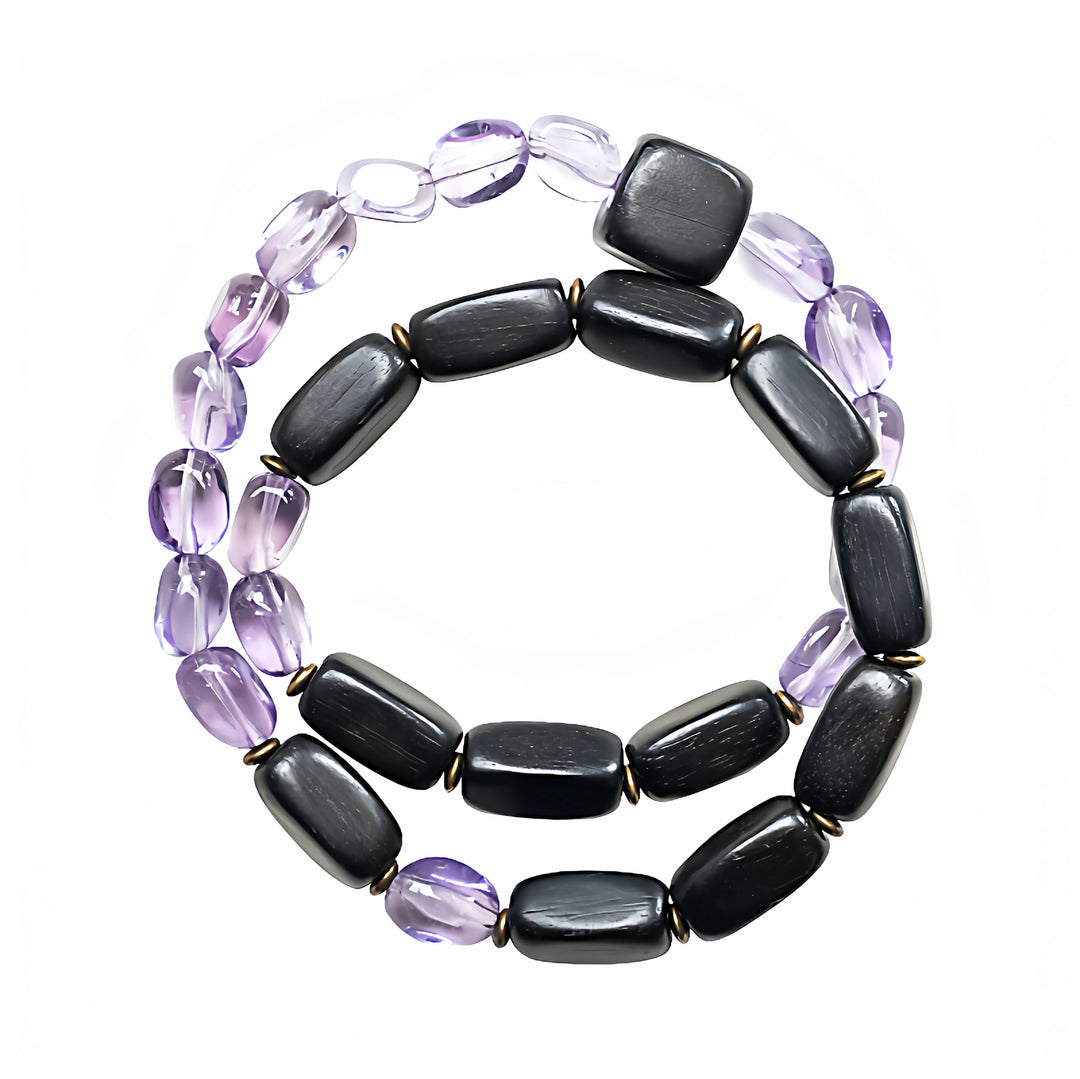 Amethyst Spirit Ebenholz Armband