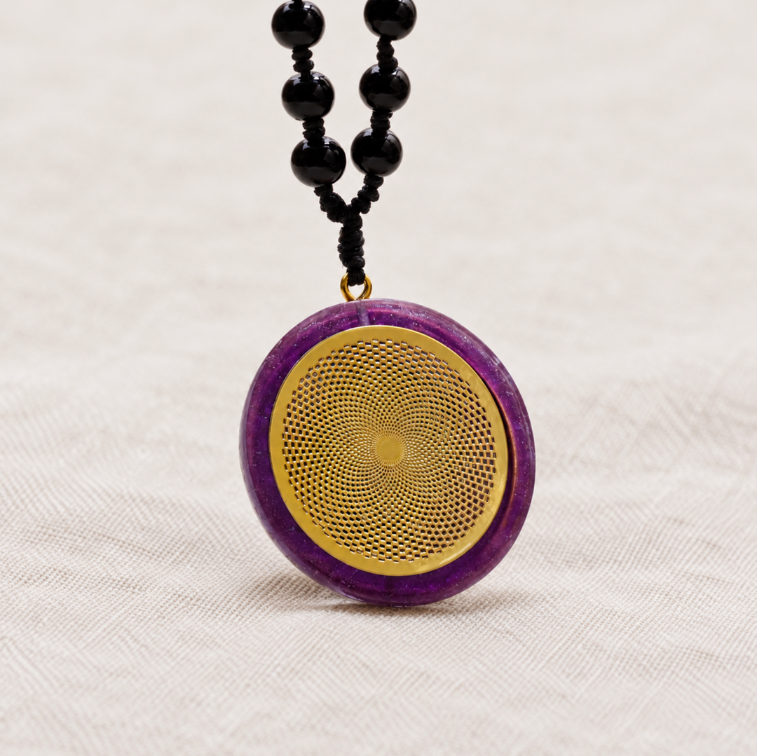 Amethyst Sri Yantra Orgonit - Kette