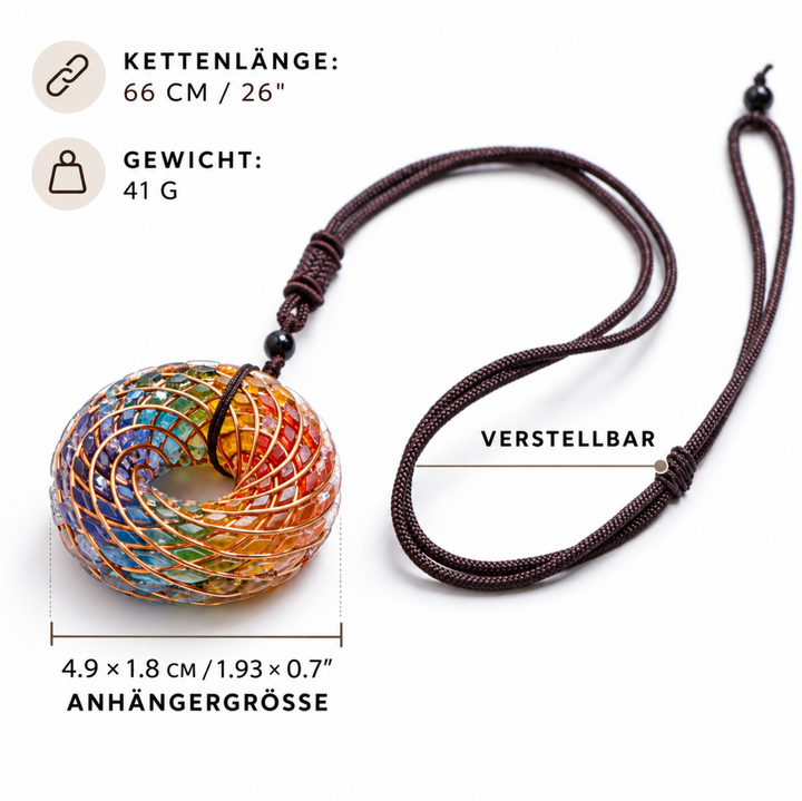 Auraspirale Naturstein - Kette