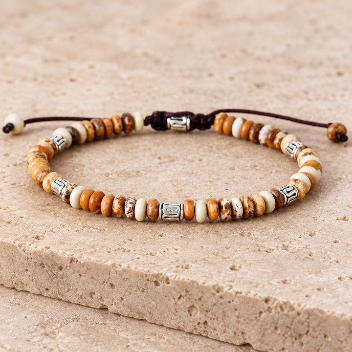 Beige Tibetan Energy - Armband