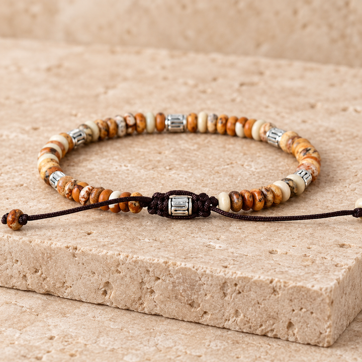 Beige Tibetan Energy - Armband