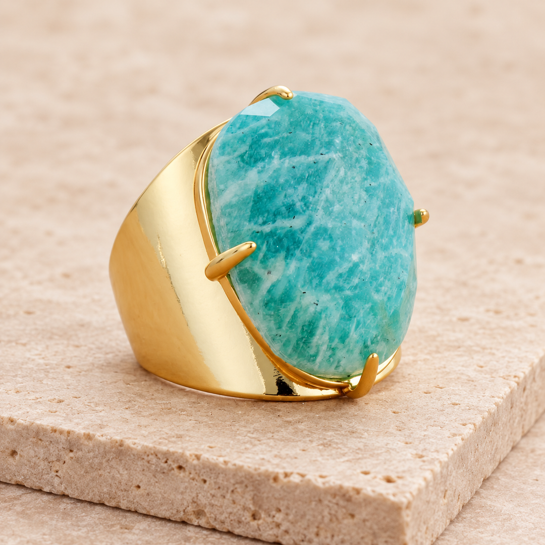 Blauer Amazonit - Ring