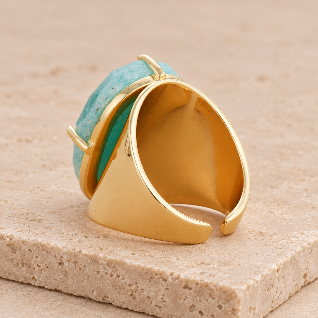 Blauer Amazonit - Ring