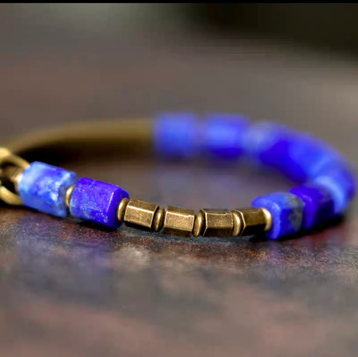 Casual Kupfer Lapislazuli - Armband