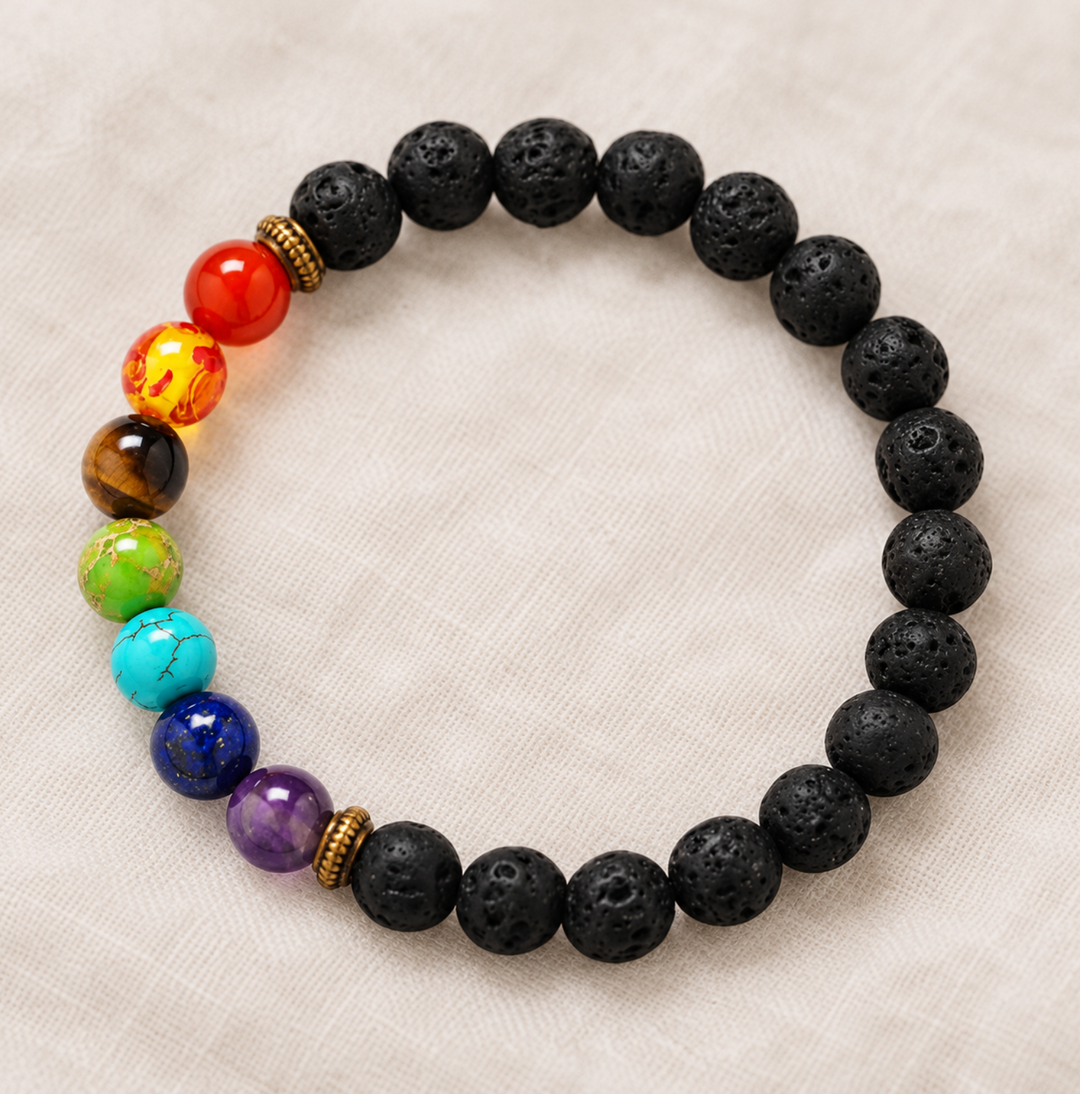 Chakra Balance Lava - Armband