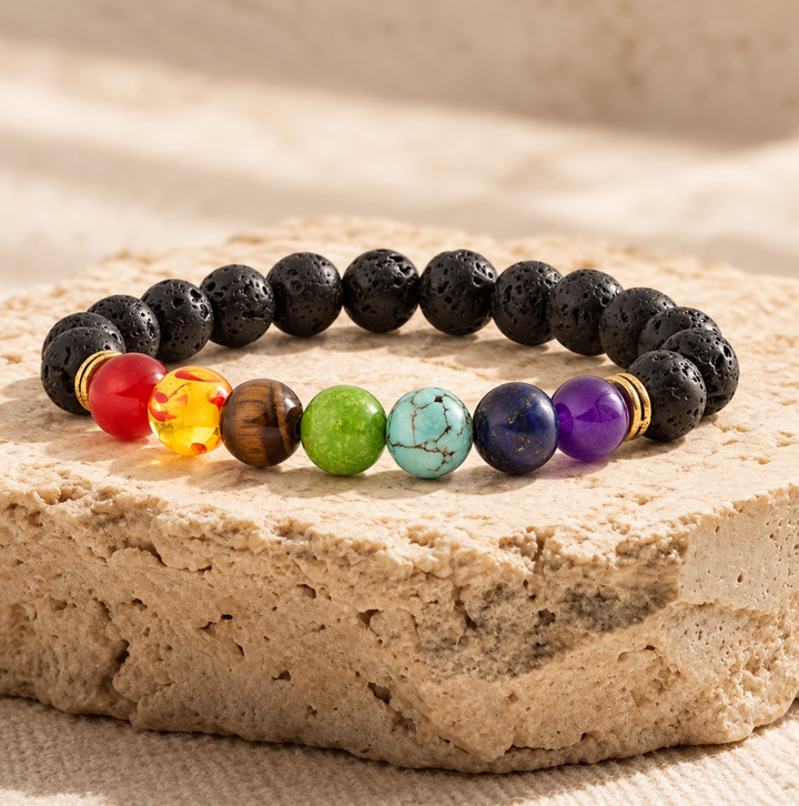 Chakra Balance Lava - Armband