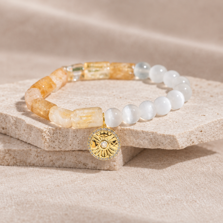 Citrin Positivität - Armband