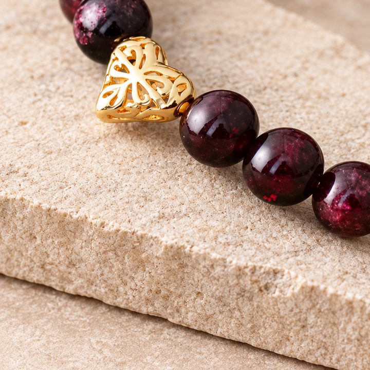 Granat Love - Armband