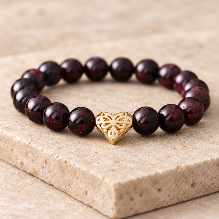 Granat Love - Armband