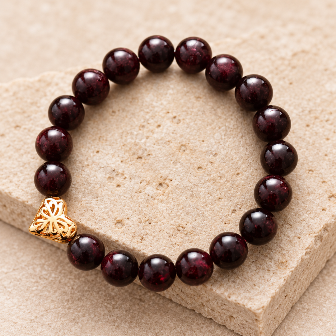 Granat Love - Armband
