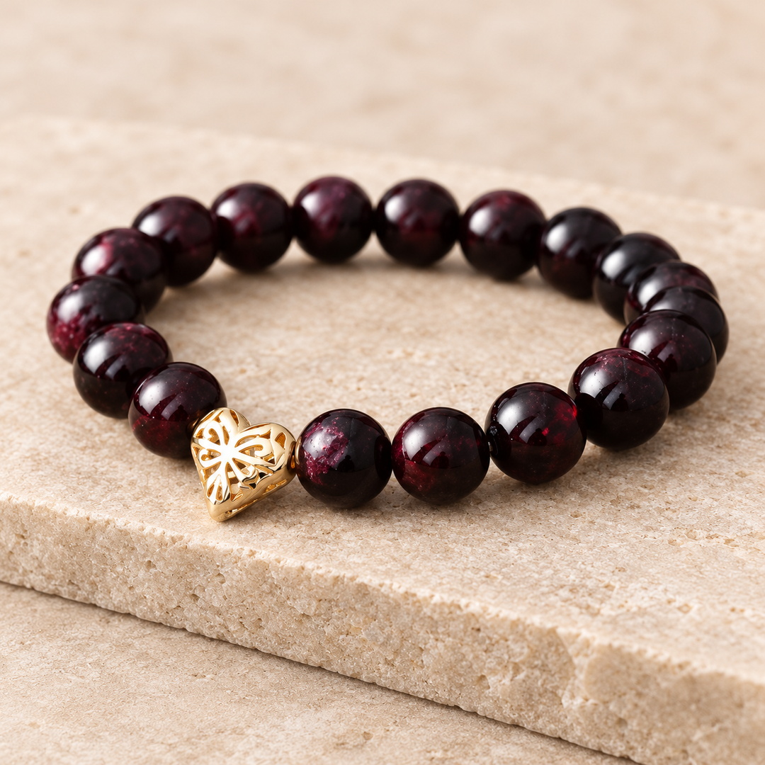 Granat Love - Armband