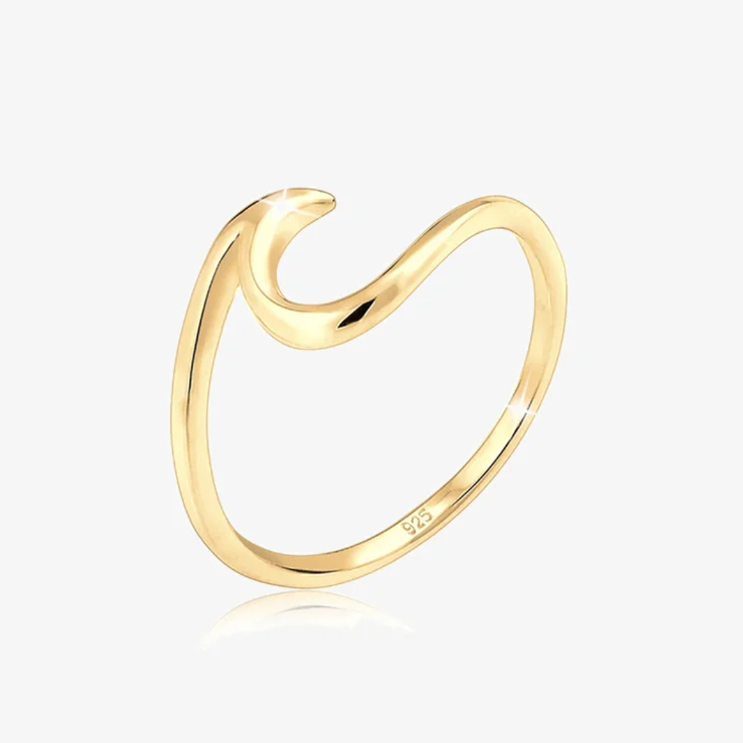 Happy Wave Silber - Ring