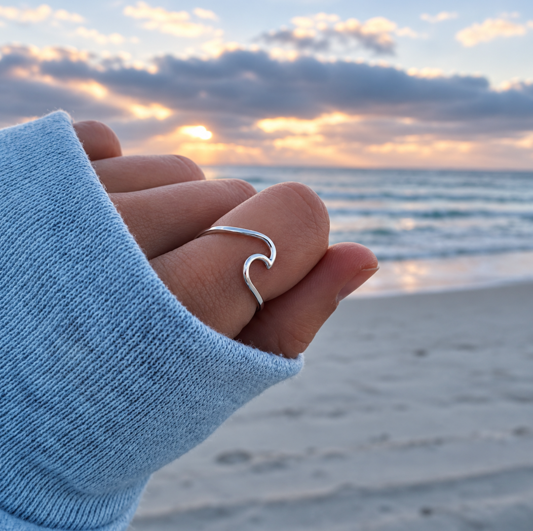 Happy Wave Silber - Ring