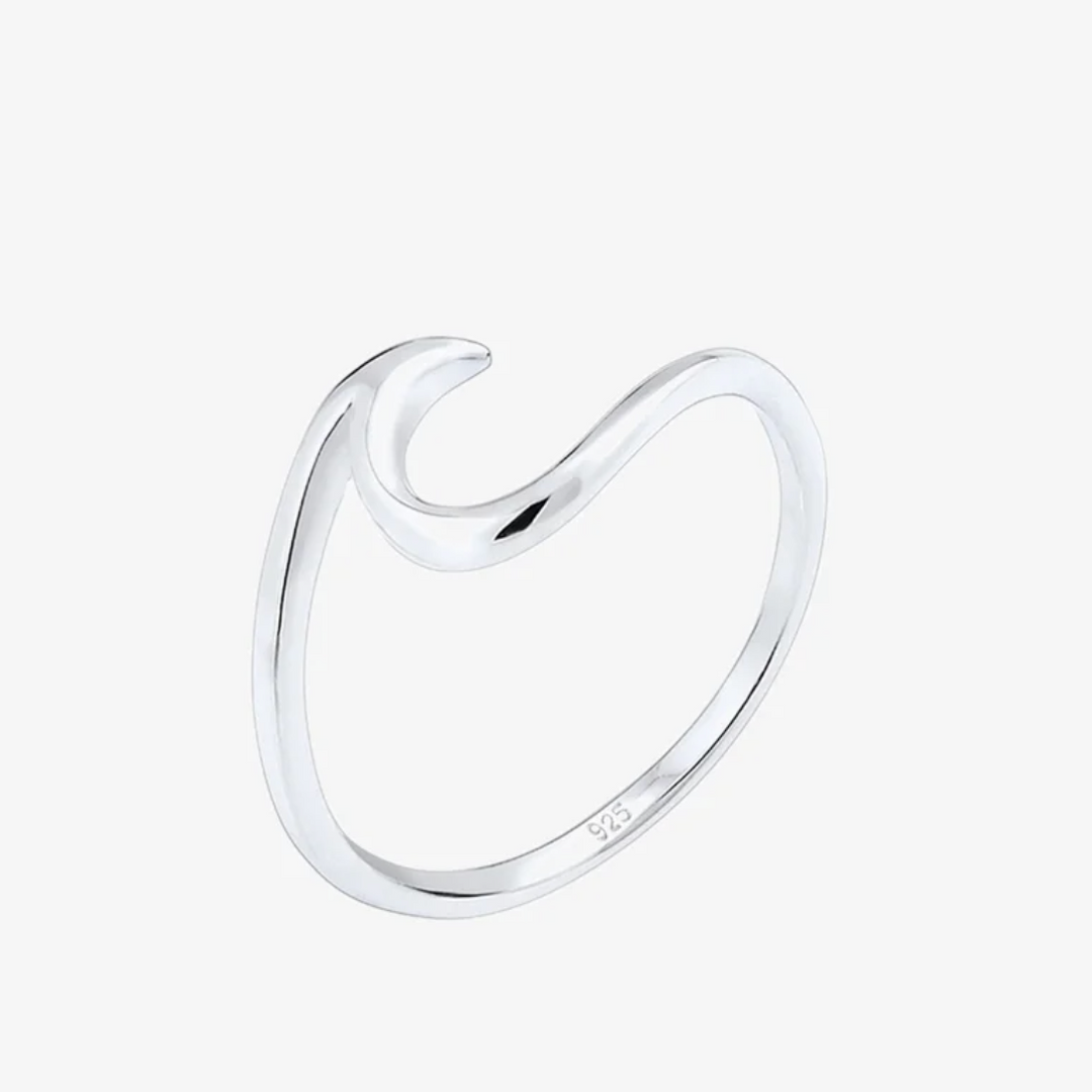 Happy Wave Silber - Ring
