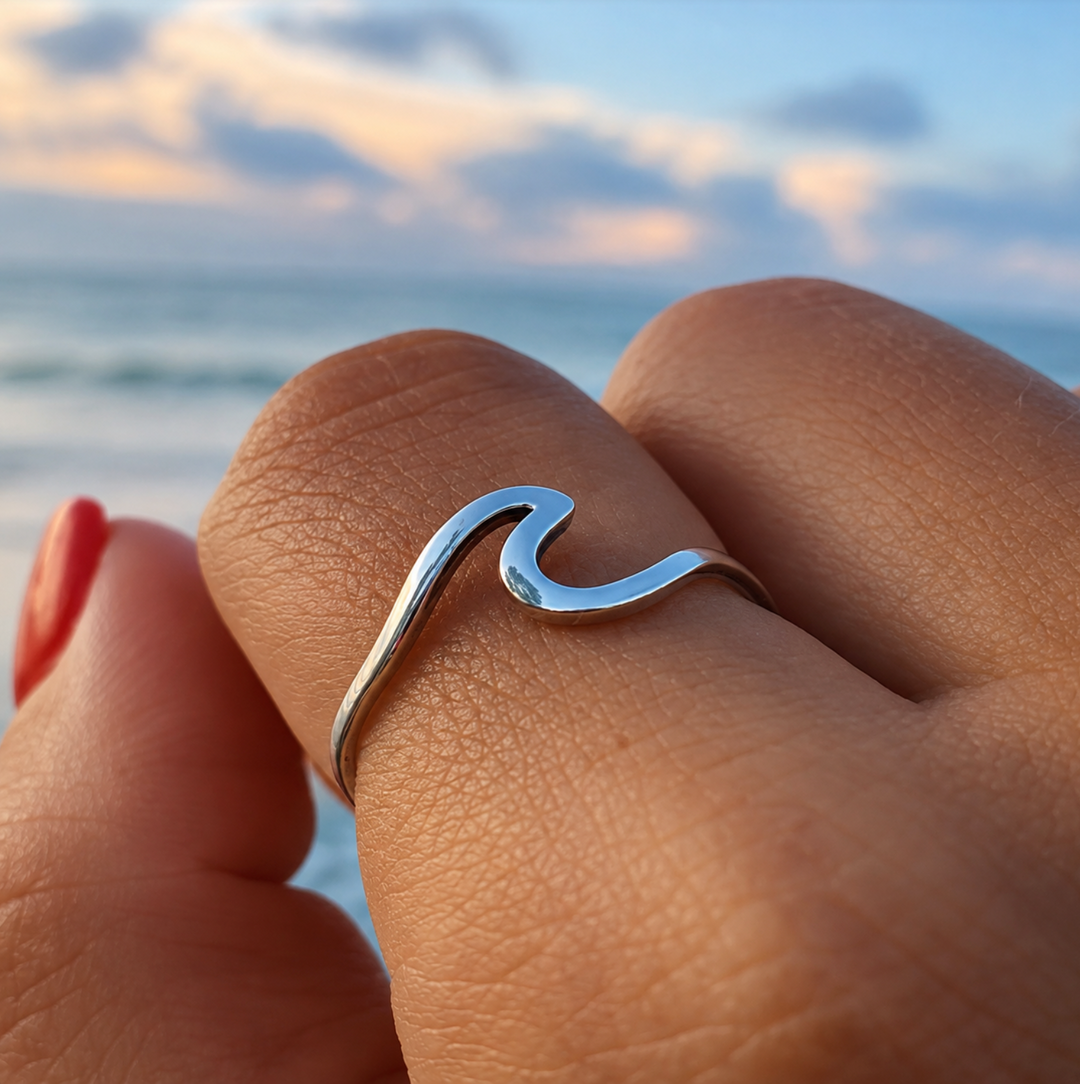 Happy Wave Silber - Ring