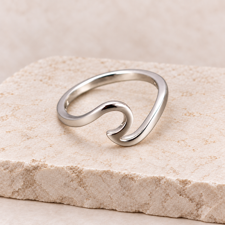 Happy Wave Silber - Ring