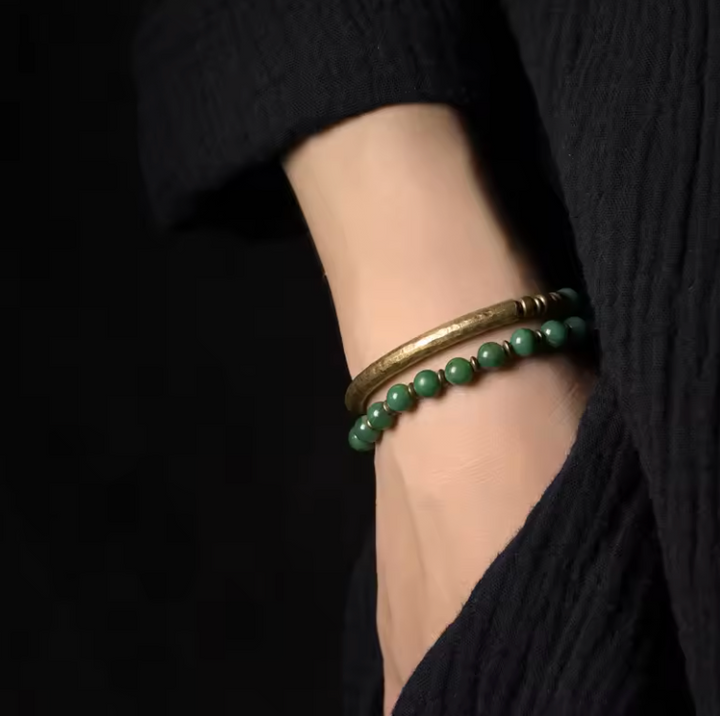 Jade & Kupfer Energie - Armband