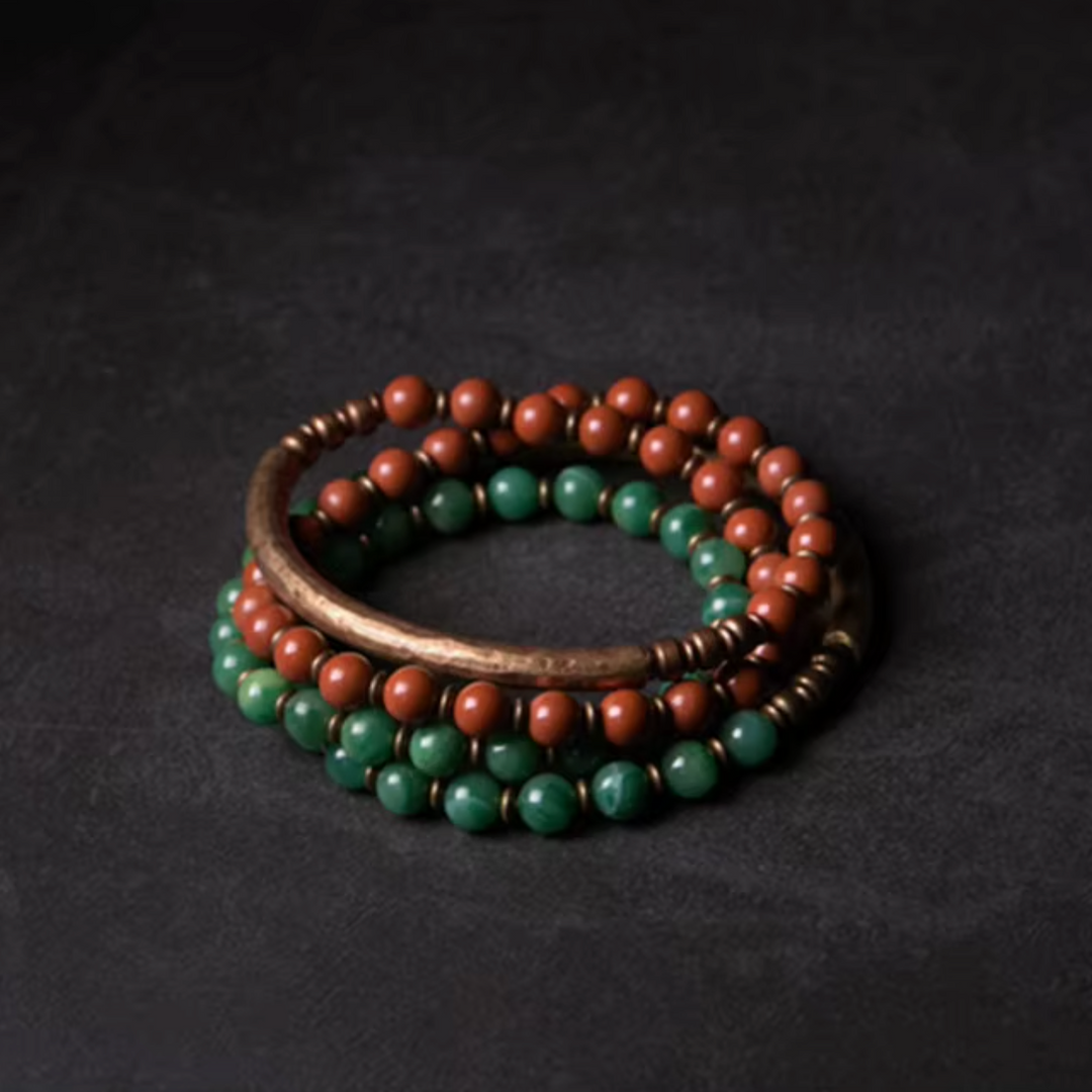 Jade & Kupfer Energie - Armband